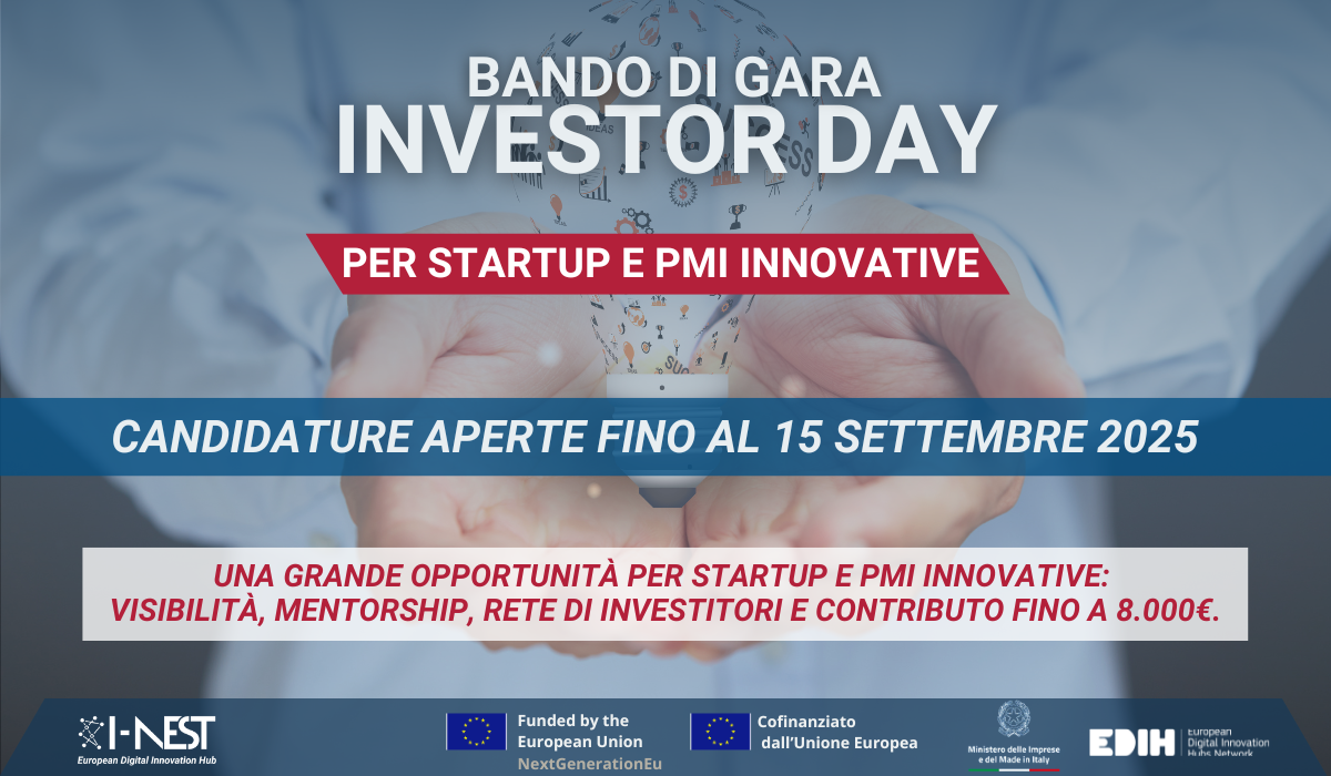 APERTE LE CANDIDATURE PER IL TERZO INVESTOR DAY DI I-NEST